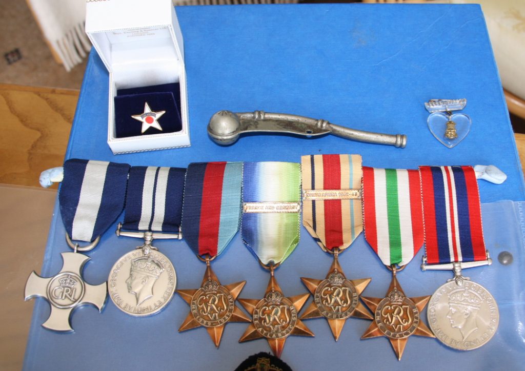 Lt F R Johnson DSC DSM RNVR medals