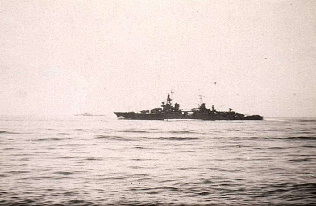 Augusta - escorting down the channel