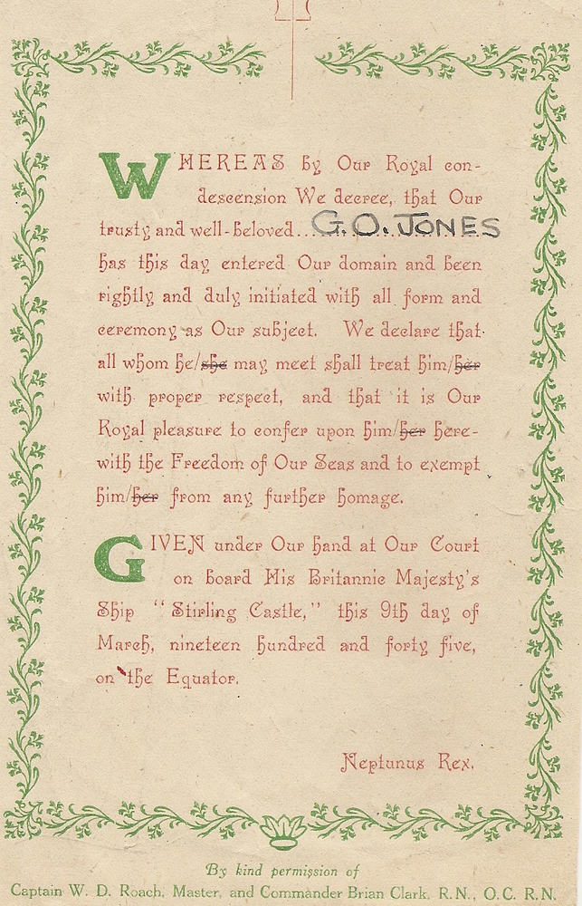 Certificate from Neptune
