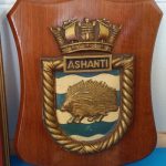 HMS Ashanti original Crest Shield Plaque