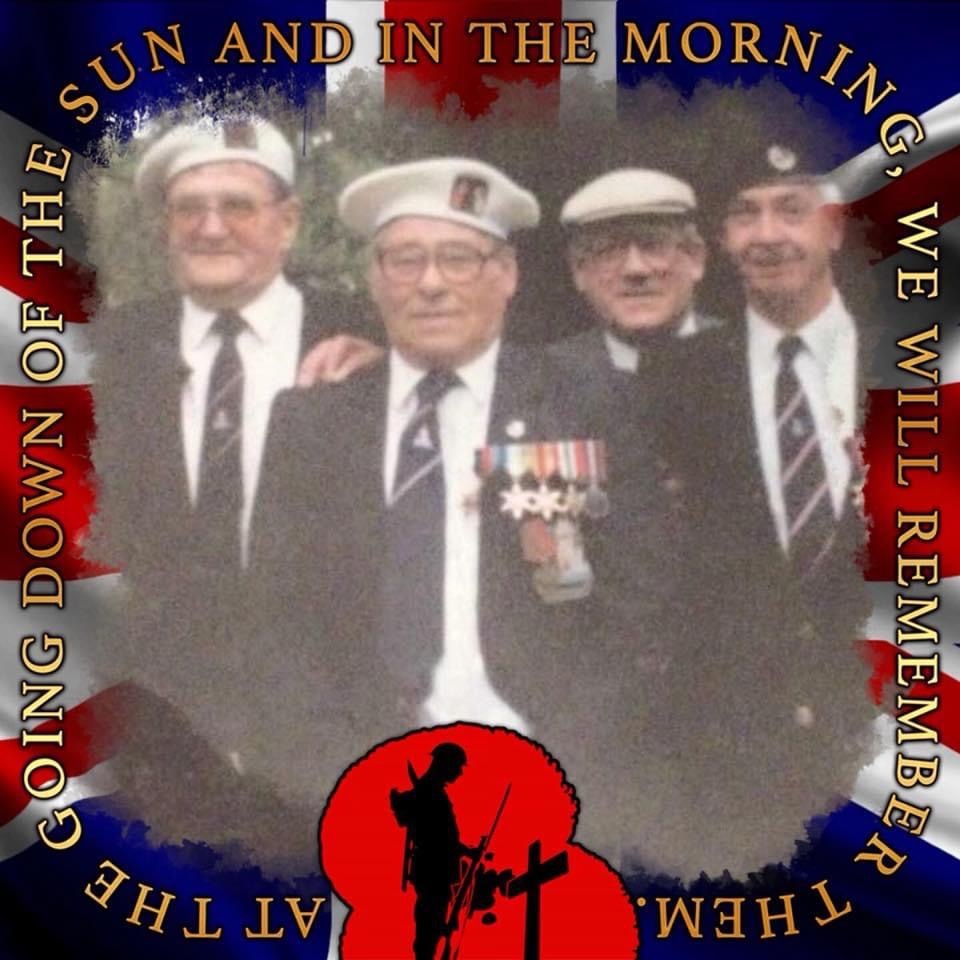 With fellow convoy veterans