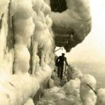 Icy conditions on ship