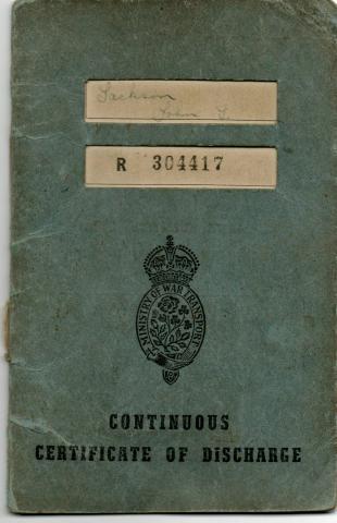 J. T. Jackson discharge book