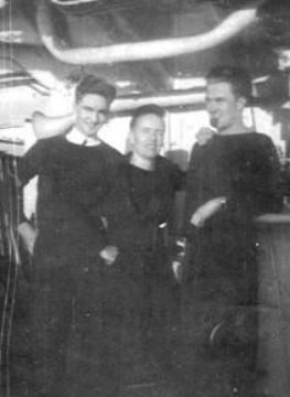 Murray with shipmates