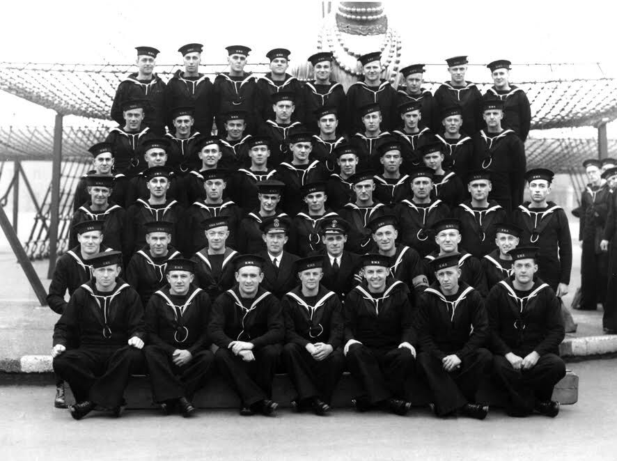 New Zealanders of the shore-based No 2 Mess, Blake Division, HMS Ganges, Shotley, Suffolk in 1941