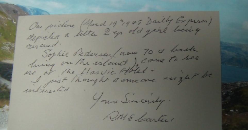 Letter written by R. M. E. Carter