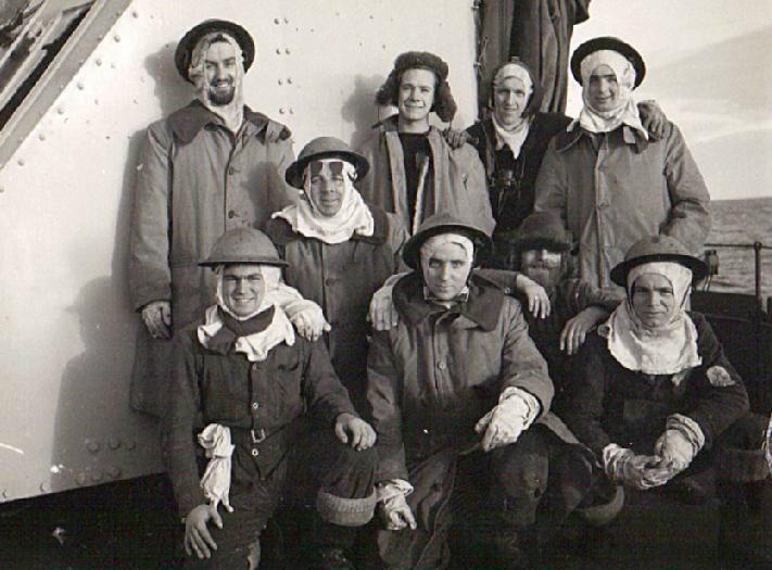 HMS Zambesi gun crew