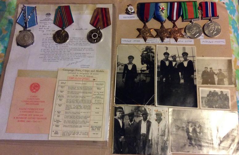 In the group shot at the bottom Roy is on the left and in the group shot in the middle Roy is on the right