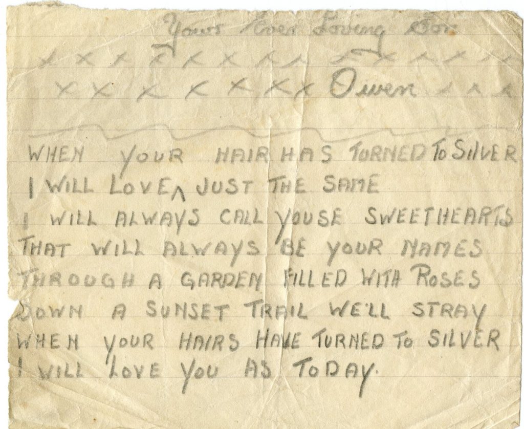 Letter from Owen