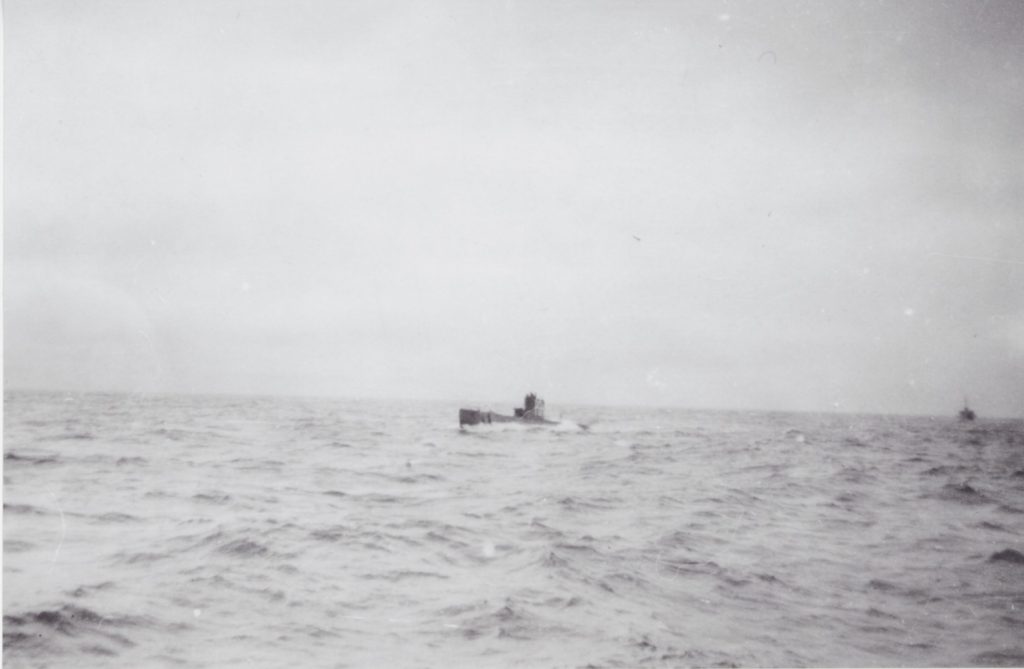 Submarine (possibly P614 or P615) taken off the Norwegian coast