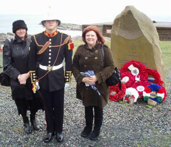 Callum McKessock Gordon, bugler at the 70th Anniversary for Dervish, Loch Ewe
