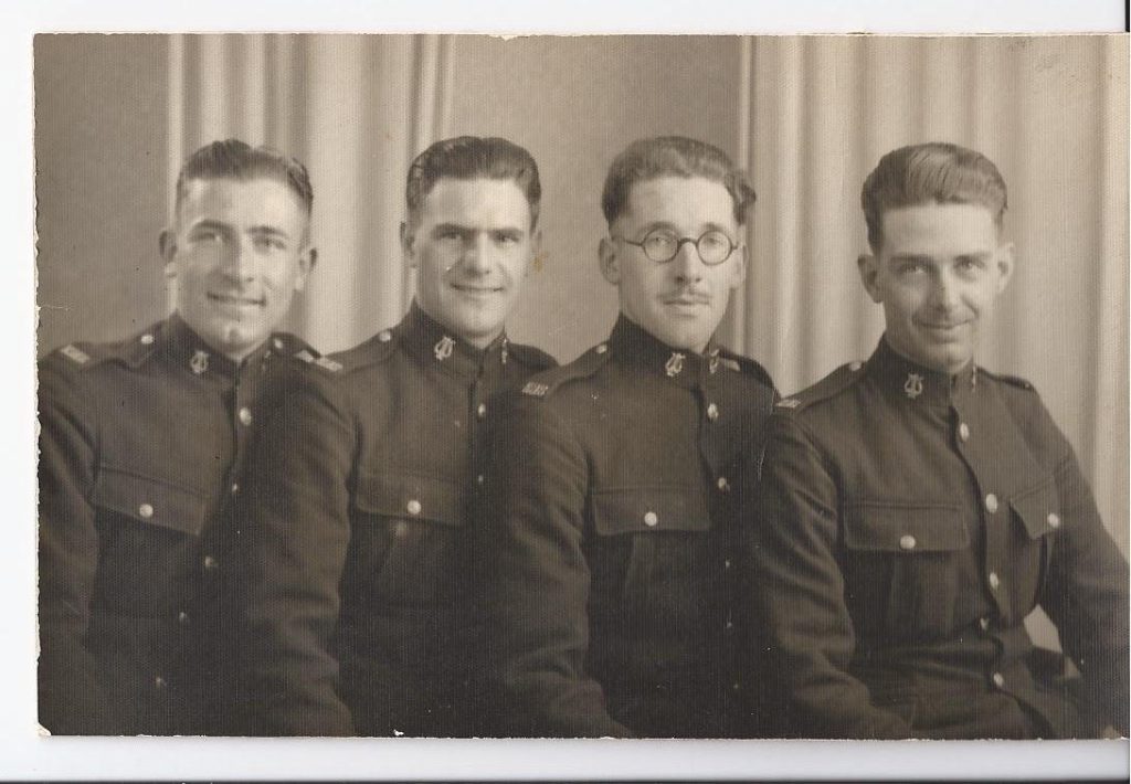 The two bandsmen on left are Bill Evans and William (Bill) Swann who both served on HMS TRINIDAD together on her fatal voyage in 1942