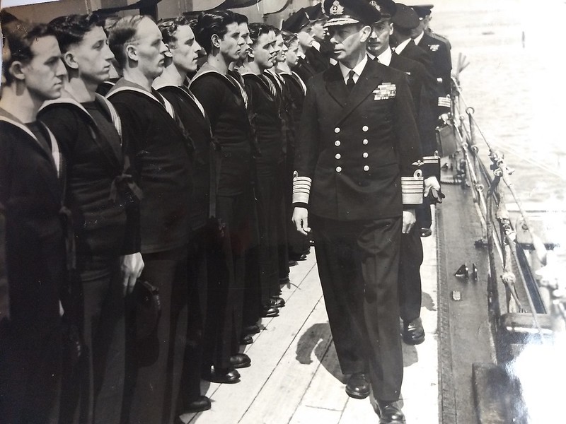 George VI inspects the fleet