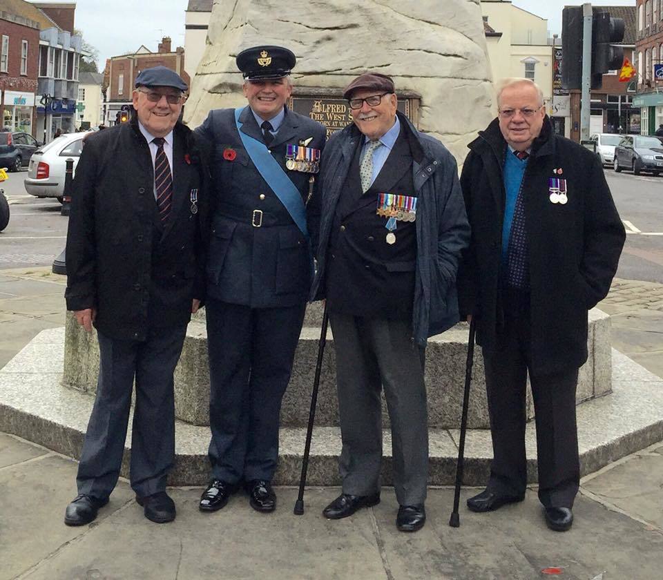 Les Wilkinson 2nd Left with a few Veterans