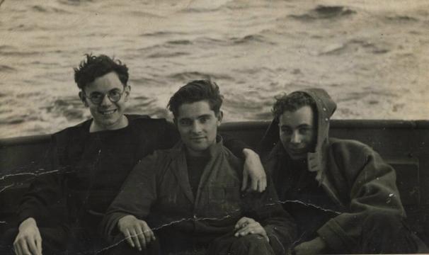 George Young with shipmates