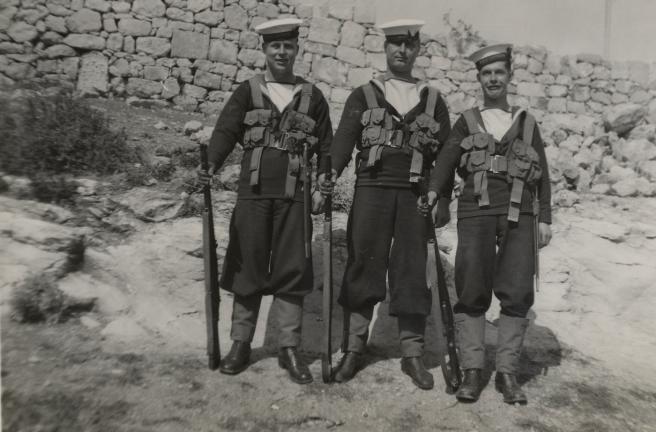 Stanley with mates in Malta